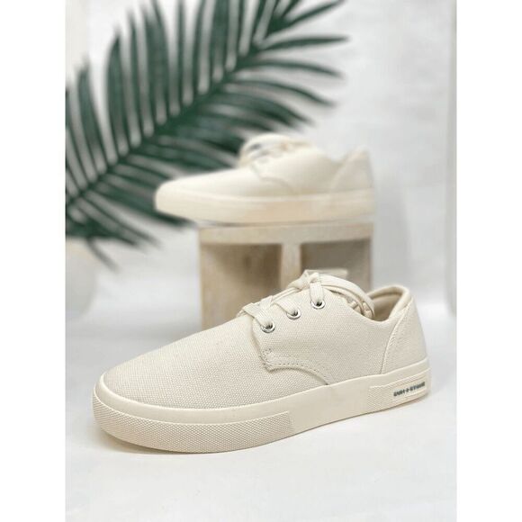 Sun + Stone Shoes - Sun + Stone Women's Archiee Camo Lace up Casual and Fashion Sneakers - Cream 6M